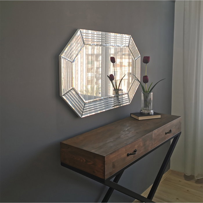 Hanah Home Espejo de Hotel A310Y Plateado
